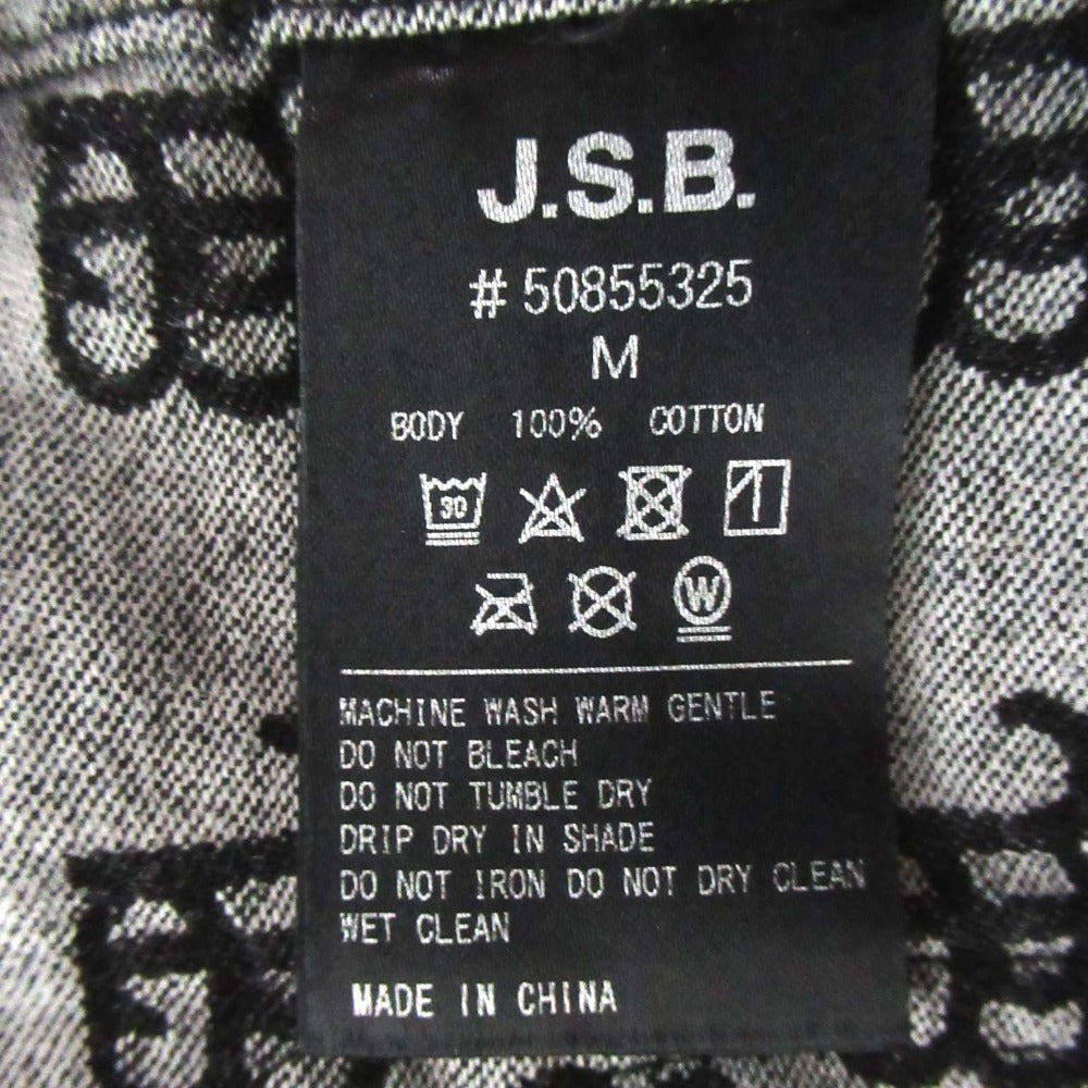 J.S.B. デニムモノグラムカバーオール