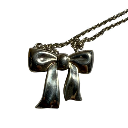 ティファニー & Co. リボン 925 シルバー ネックレス