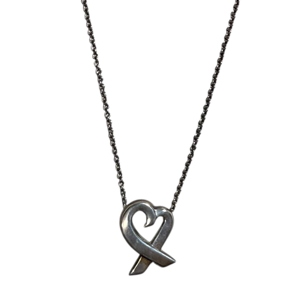 ティファニー & Co. ラビング ハート 925 シルバー ネックレス