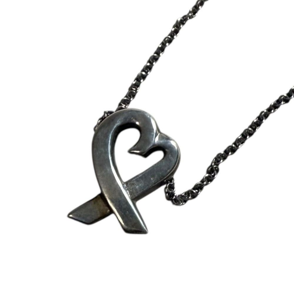 ティファニー & Co. ラビング ハート 925 シルバー ネックレス