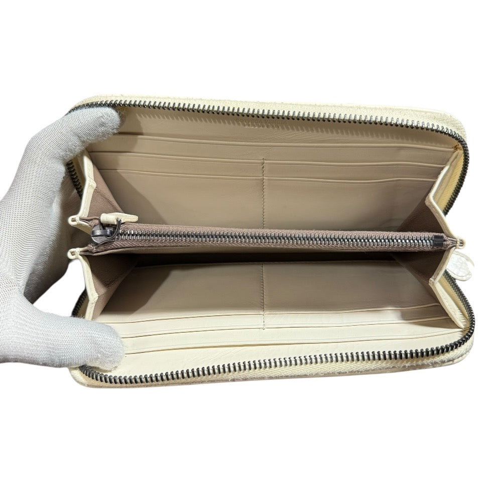 ボッテガ・ヴェネタイントレチャートレザー長財布