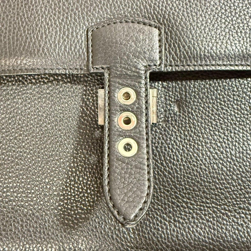 ストール マンテラッシ シュリンク レザー ブリーフケース