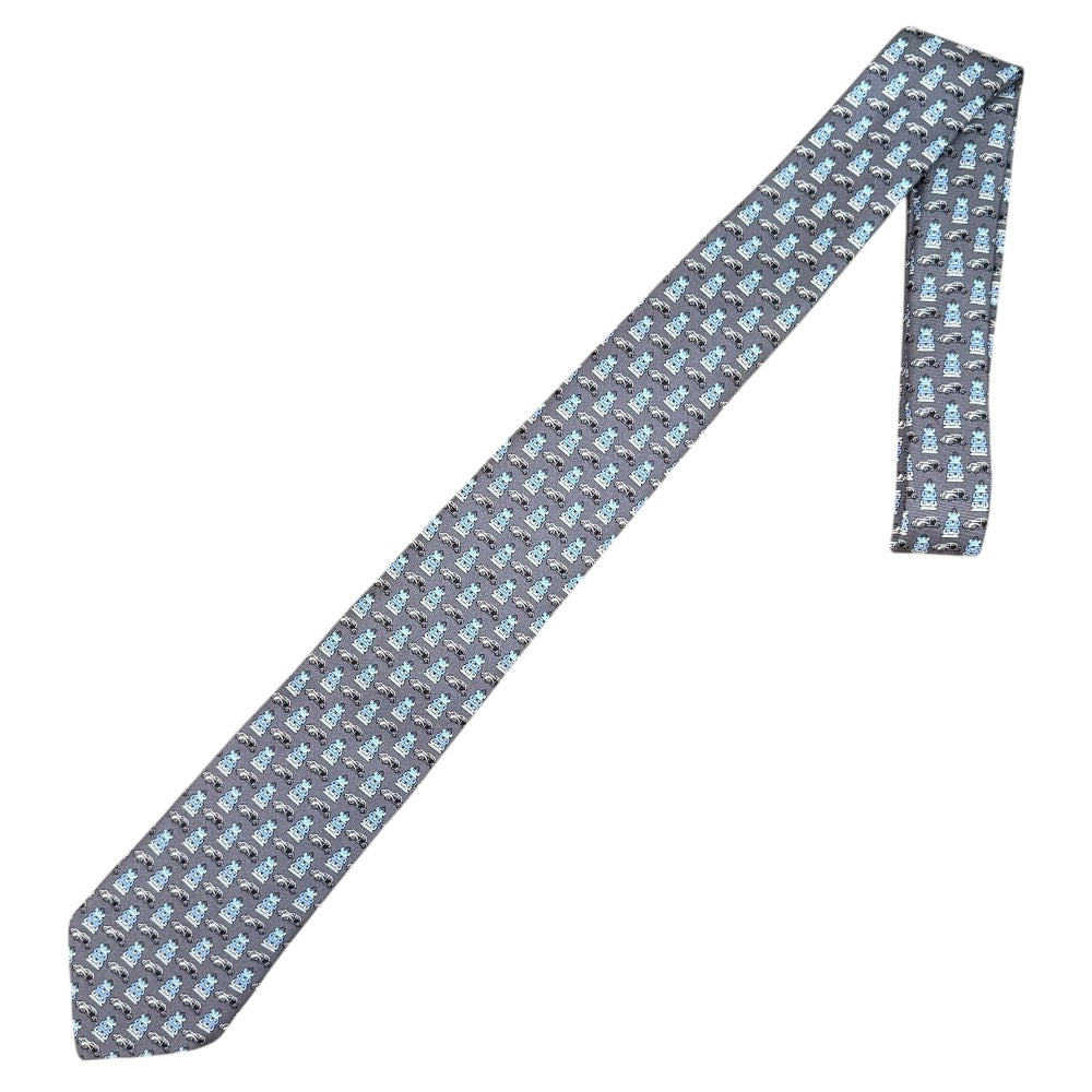 ルイ・ヴィトン マイクロ パターン シルク タイ