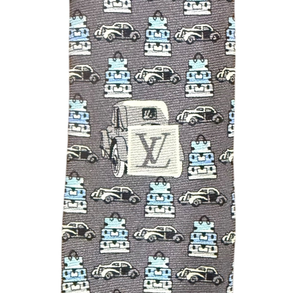 ルイ・ヴィトン マイクロ パターン シルク タイ