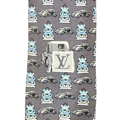 ルイ・ヴィトン マイクロ パターン シルク タイ