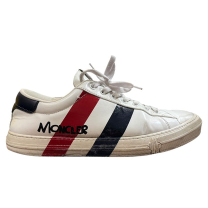 モンクレール トリコロール ライン レザー スニーカー