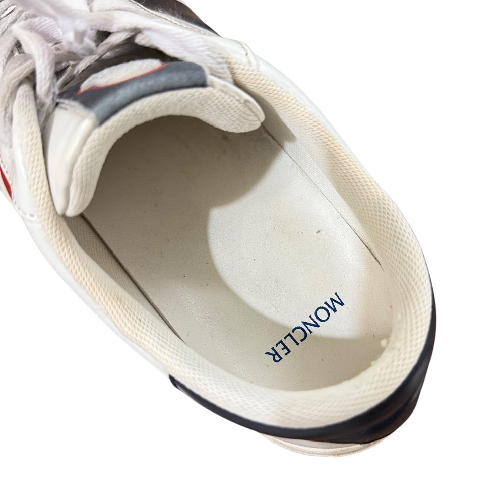 モンクレール トリコロール ライン レザー スニーカー