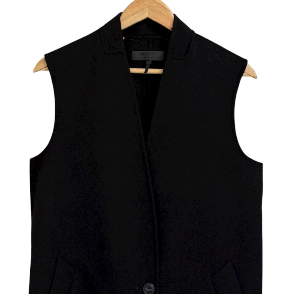rag & bone バイカラーロングジレベスト