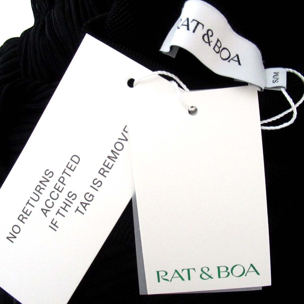 RAT&BOA リブニットハイネックワンピース