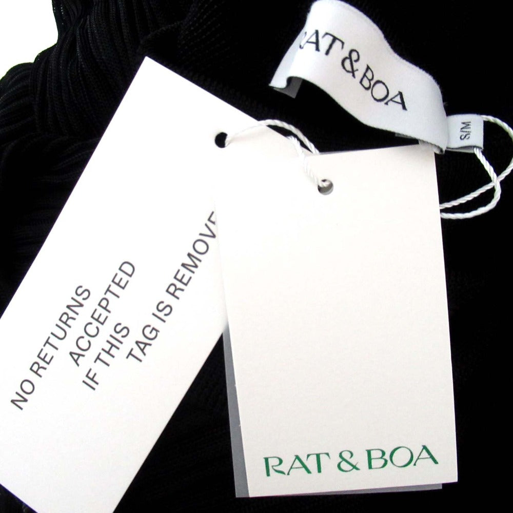 RAT&BOA リブニットハイネックワンピース