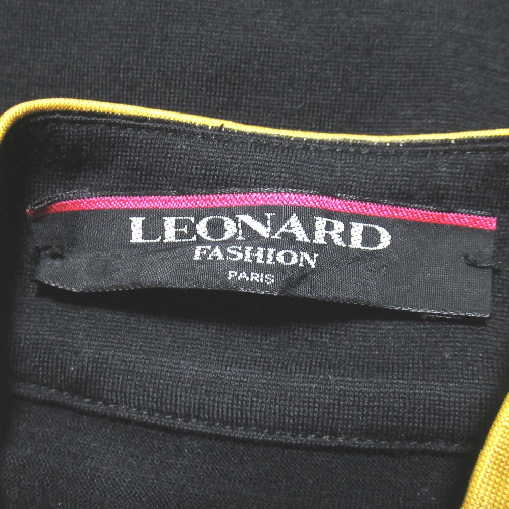 レオナールファッション 長袖ワンピース