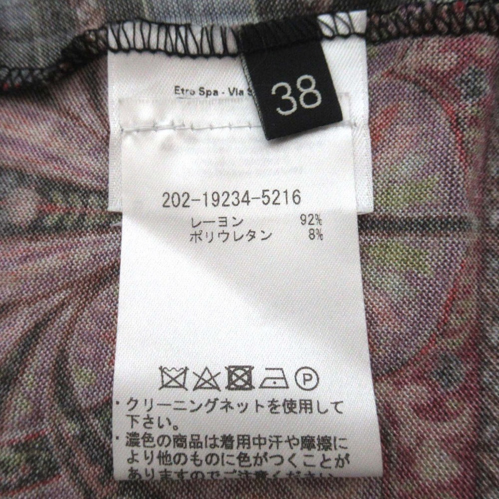 エトロ ペイズリー柄ニットブラウス
