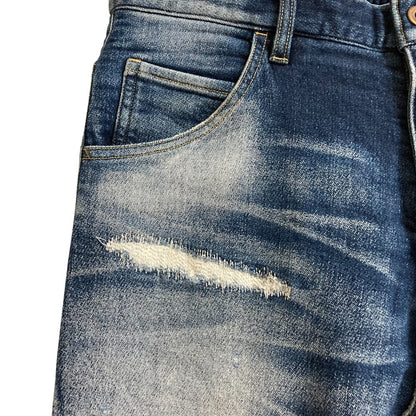 wjk tight knit-denim パンツ