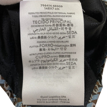 グッチ Gロゴジャガード シルクネクタイ
