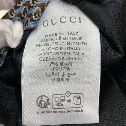 グッチ Gロゴジャガード シルクネクタイ