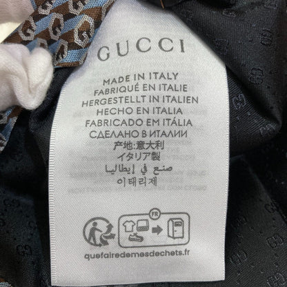 グッチ Gロゴジャガード シルクネクタイ