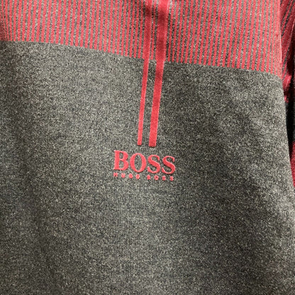 ヒューゴボス SLIM FIT LUXURY COTTONロングスリーブニットポロシャツ