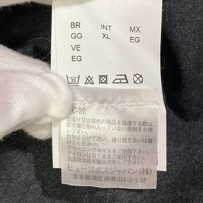 ヒューゴボス SLIM FIT LUXURY COTTONロングスリーブニットポロシャツ