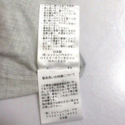 コットンハウスアヤ イエスタデイクロス プリントコットンシャツ