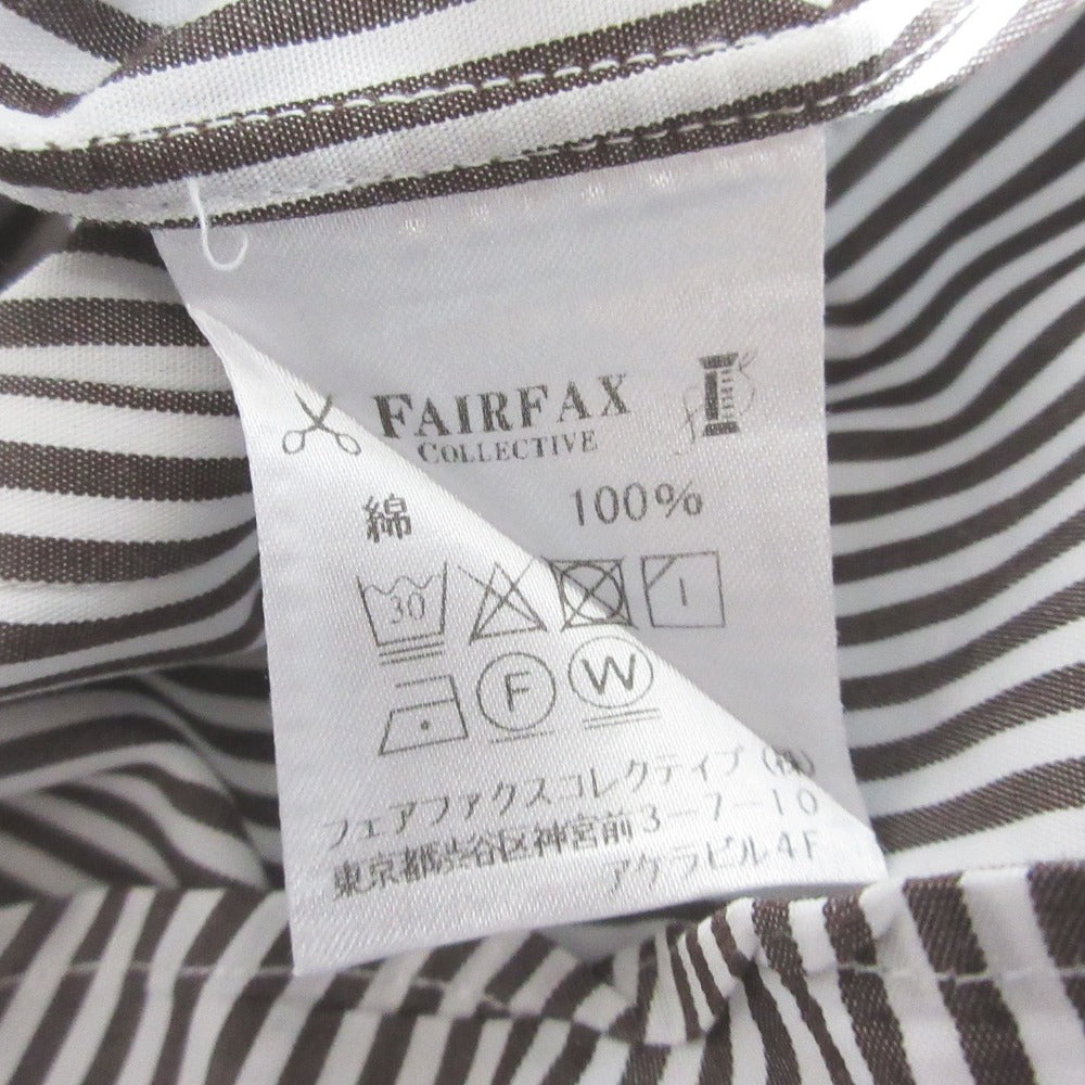 フェアファックス ストライプコットンシャツ