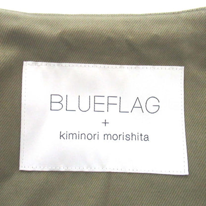 BLUEFLAGキミノリモリシタ ノーカラートレンチコート
