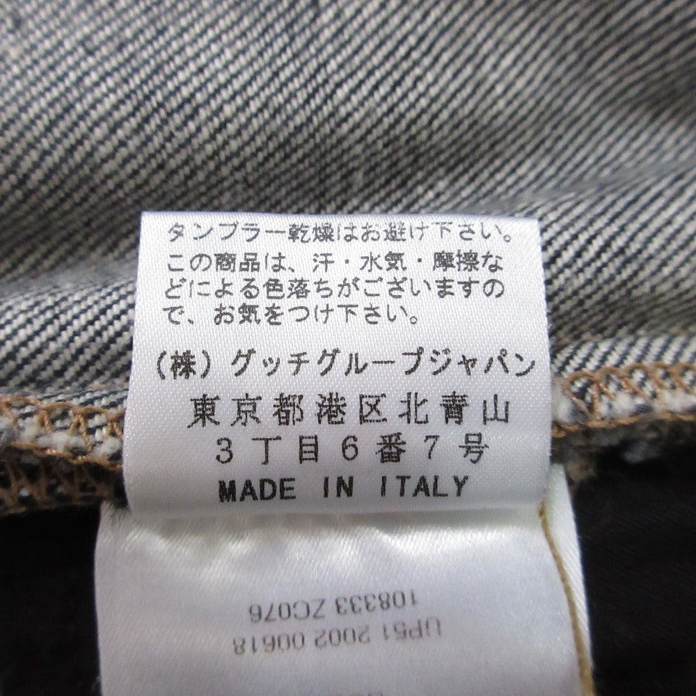 グッチ 刺繍デニムパンツ