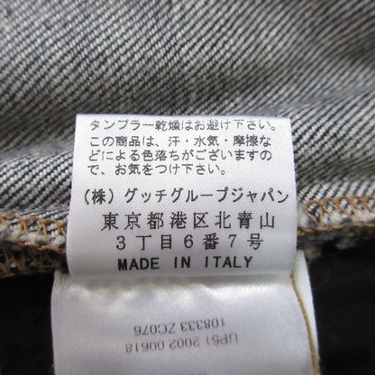 グッチ 刺繍デニムパンツ