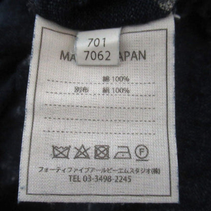 フォーティファイブアール インディゴガーゼプリントTシャツ