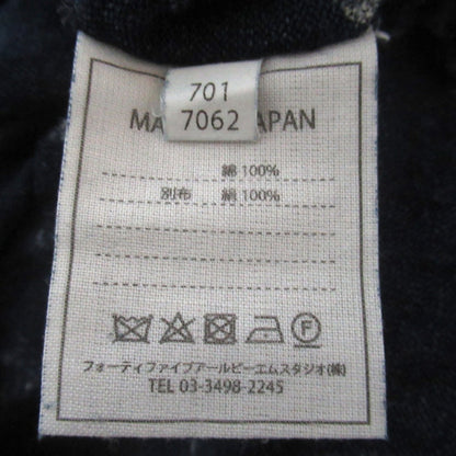 フォーティファイブアール インディゴガーゼプリントTシャツ