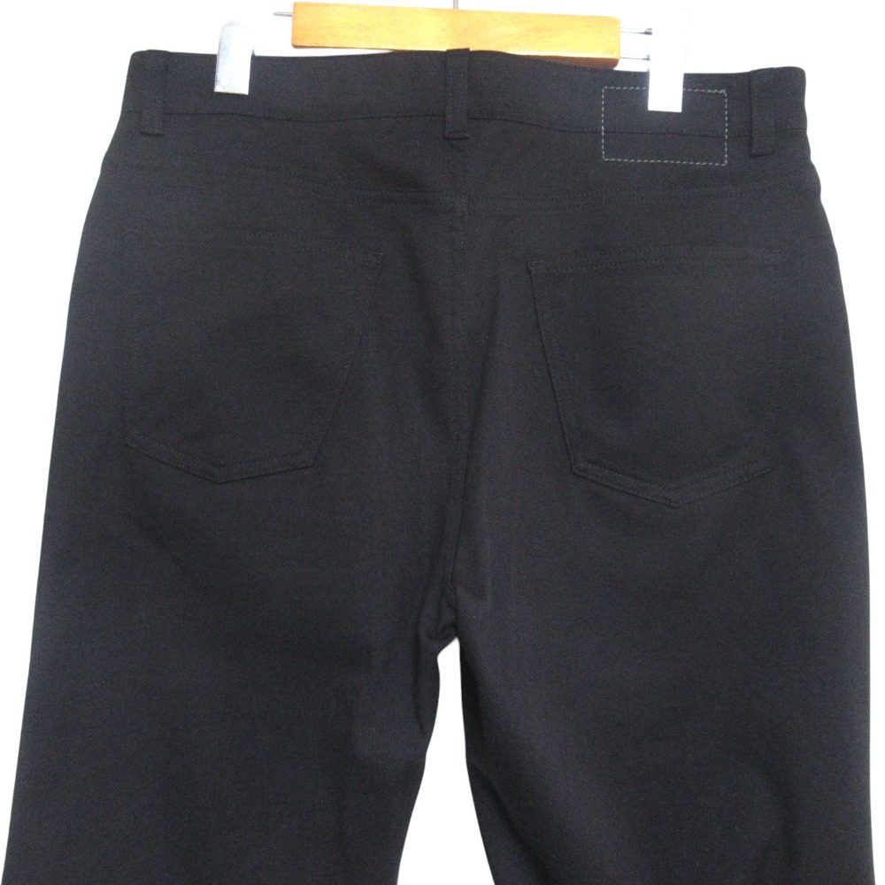 エルメス レザートリムストレートパンツ