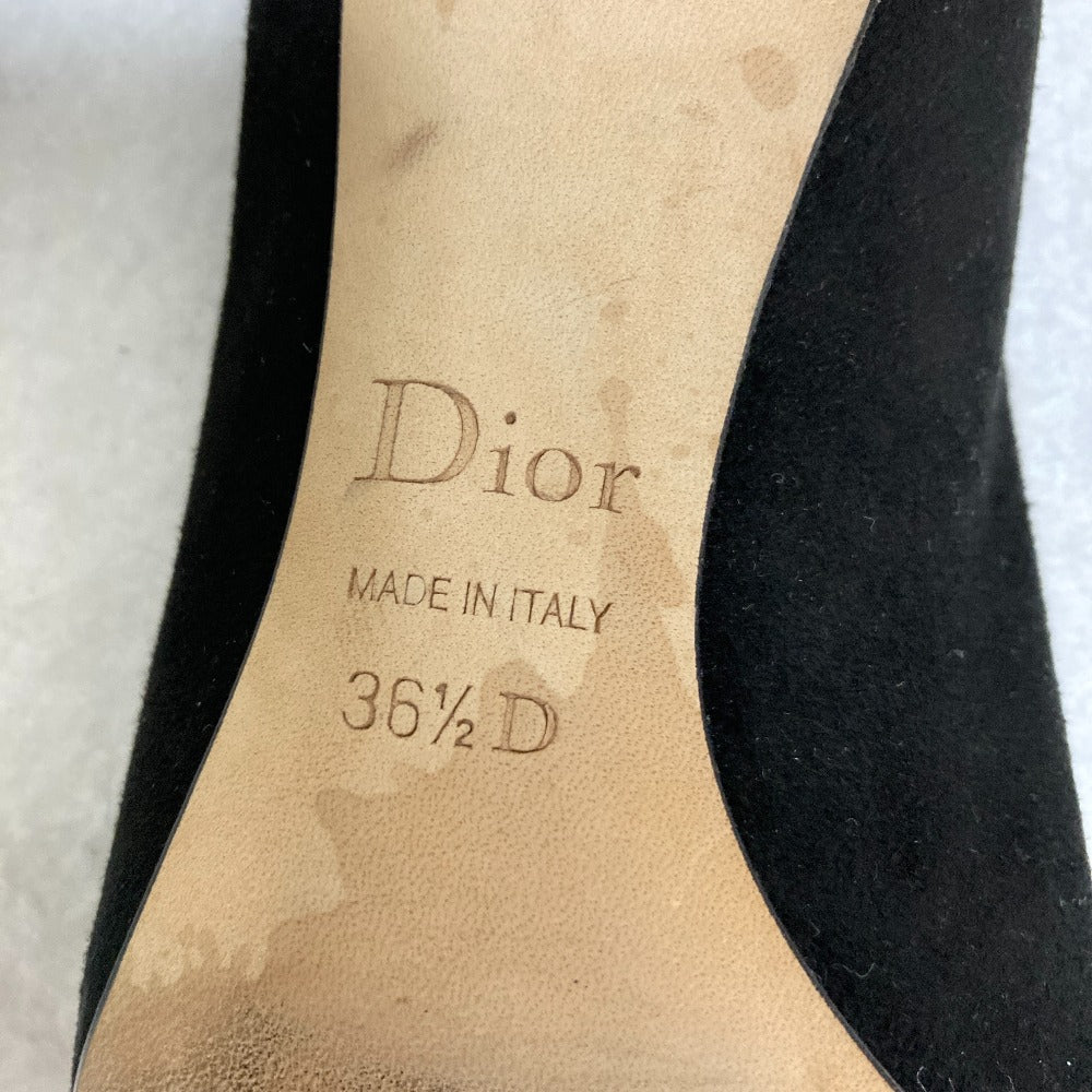 クリスチャンディオール パテントレザー スエード パンプス
