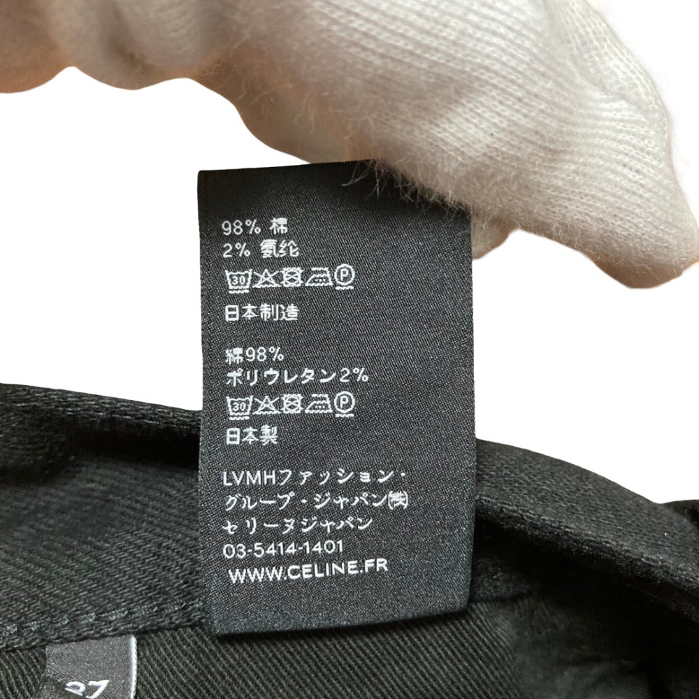 セリーヌ STREATCH SKINNY レザーデニムパンツ