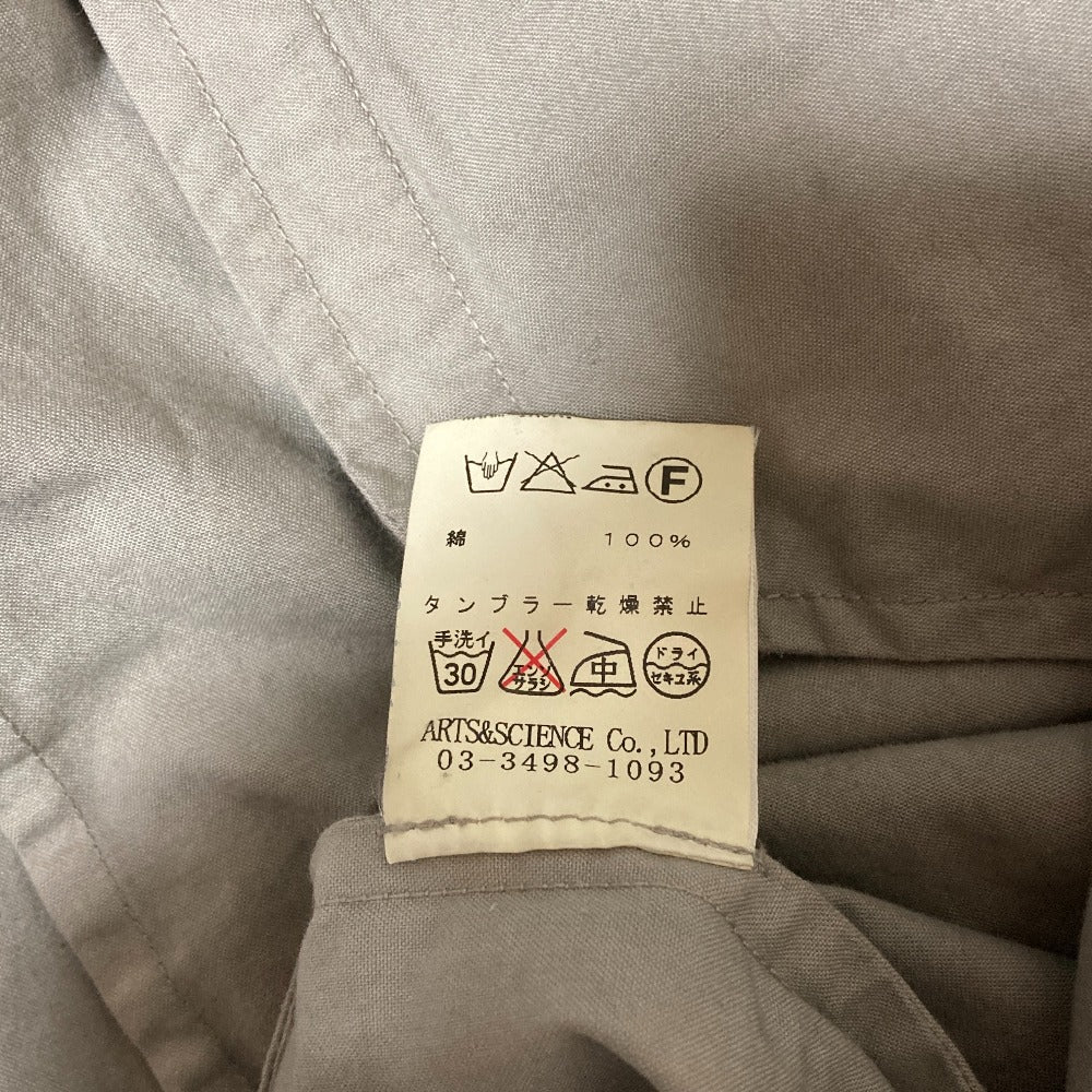 アーツアンドサイエンス ウールノーカラーコート