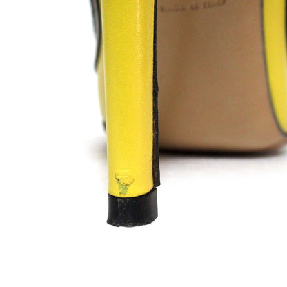 サルヴァトーレ フェラガモ カラーブロックハイヒールパンプス