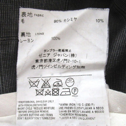 エルメネジルドゼニア カシミヤブレンドチェックスラックス