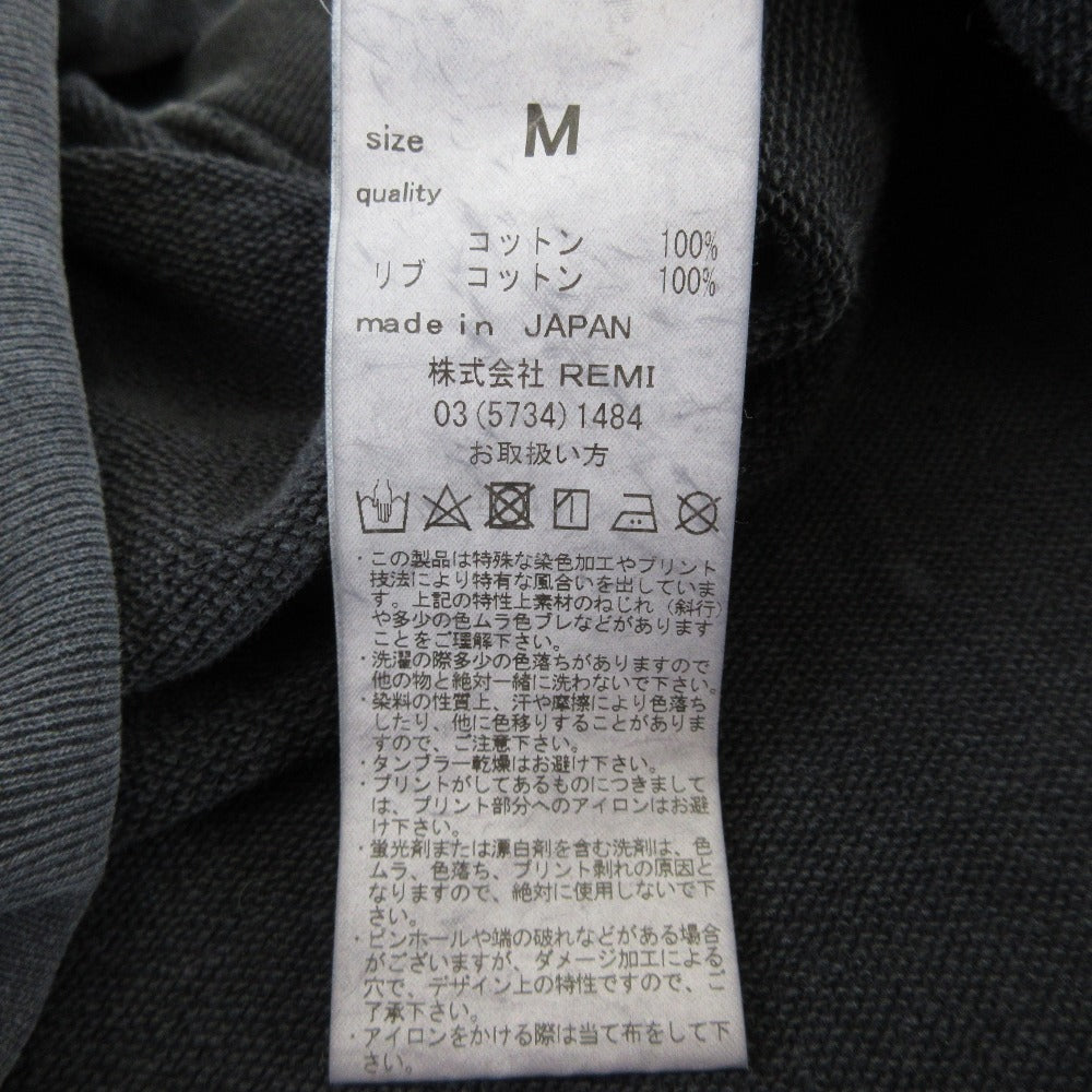 レミレリーフ カレッジプリントコットンスウェット