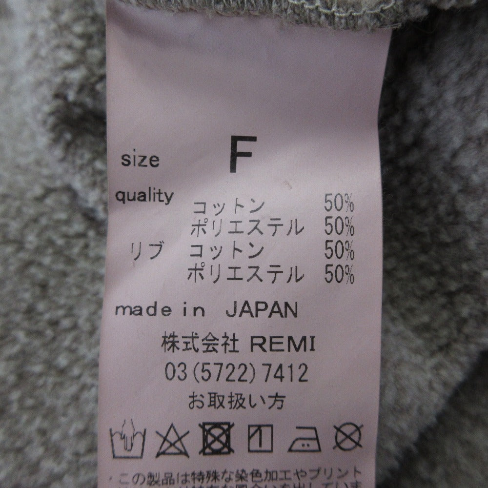 レミレリーフ スウェットパーカー