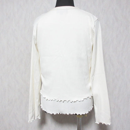 アーペーセー ロゴ刺繍 コットンリブニットカーディガンキャミソールセット