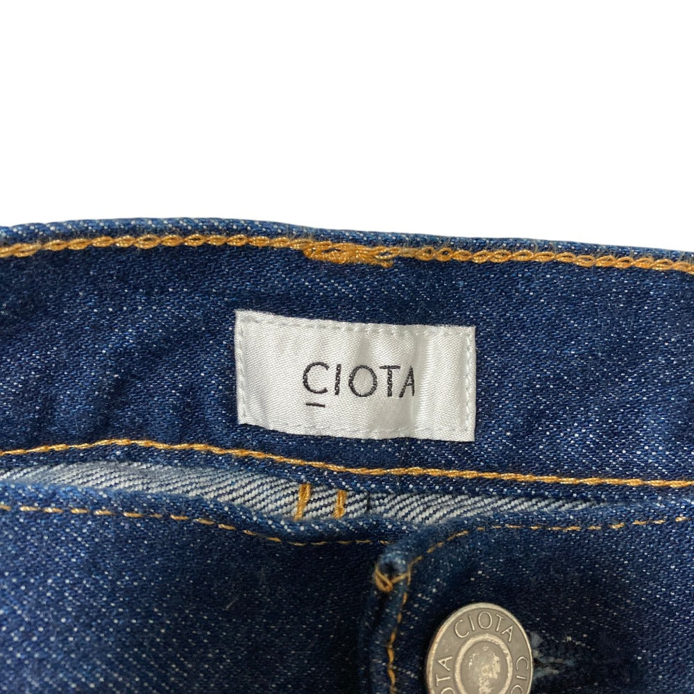 シオタ STRAIGHT 5 POCKET PANTS デニムパンツ