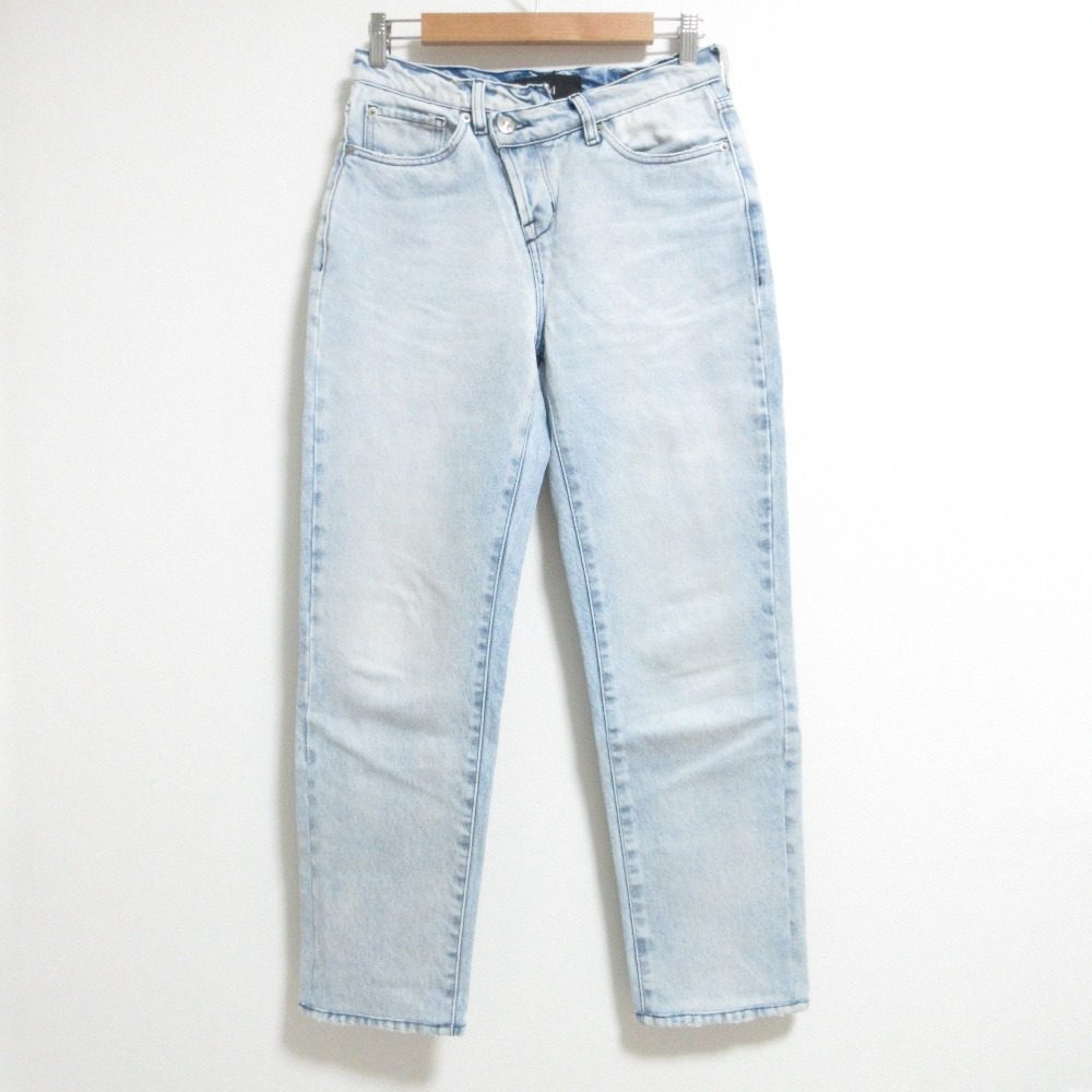 スリーバイワン ABBI JEAN ASYMMETRICAL WAIST CLEAN デニムパンツ