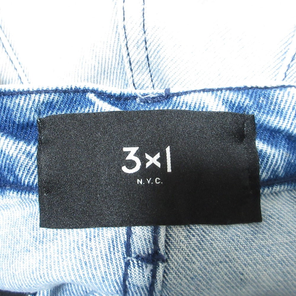 スリーバイワン ABBI JEAN ASYMMETRICAL WAIST CLEAN デニムパンツ
