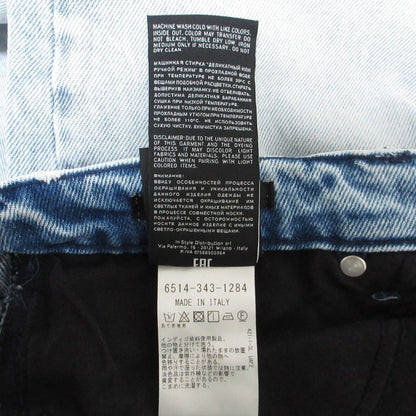 スリーバイワン ABBI JEAN ASYMMETRICAL WAIST CLEAN デニムパンツ