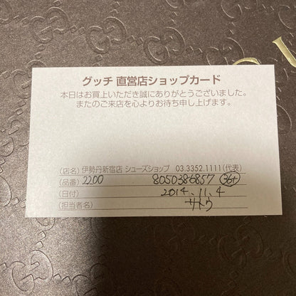 グッチ ジョルダン レザーローファー