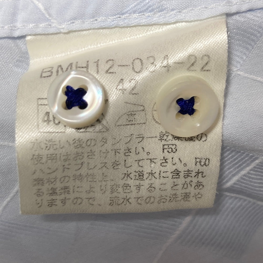 バーバリーブラックレーベル アーガイルチェックコットンシャツ