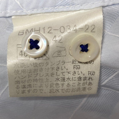 バーバリーブラックレーベル アーガイルチェックコットンシャツ