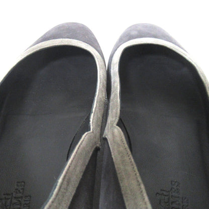 エルメス スエードフラットパンプス