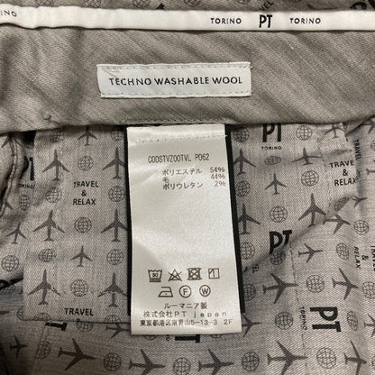 ピーティートリノ ストレッチウールスラックス