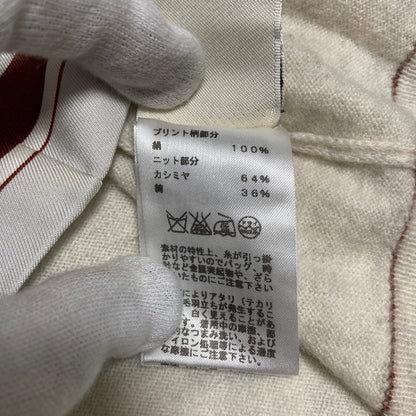 エルメス ツイルレーヌエクスリブリス ノースリーブニットブラウス
