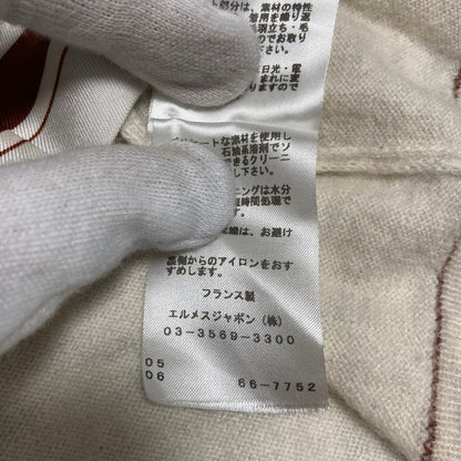 エルメス ツイルレーヌエクスリブリス ノースリーブニットブラウス