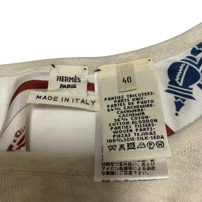 エルメス ツイルレーヌエクスリブリス ニットセーター
